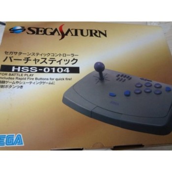 SEGA SATURN VIRTUA STICK FIGHTING CONTROLLER HSS-0104 W/ BOX JAPAN JP (PLASTIQUE DECOLORE)