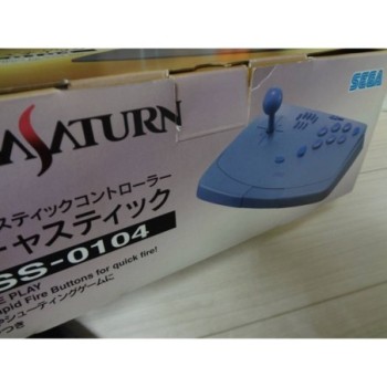 SEGA SATURN VIRTUA STICK FIGHTING CONTROLLER HSS-0104 W/ BOX JAPAN JP (PLASTIQUE DECOLORE)