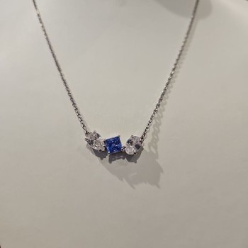 COLLIER SWARVOSKI BLEU