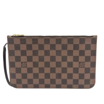 POCHETTE LOUIS VUITTON NEVERFULL DAMIER EBENE 24,5 X 15 CM DE 2018