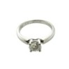 BAGUE SOLITAIRE BUCHERER EN OR BLANC 18CTS 0.50CTS DIAMANTSAVEC CERTIFICAT
