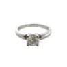 BAGUE SOLITAIRE BUCHERER EN OR BLANC 18CTS 0.50CTS DIAMANTSAVEC CERTIFICAT