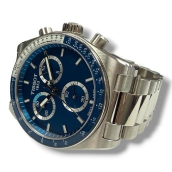 Tissot PR516 Blue Chronograph Dial Watch 40mm T149.417.11.041.00
