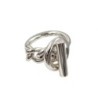 BAGUE HERMES CROISETTE  T59 14.96GR 1,9 X 1,7 CM