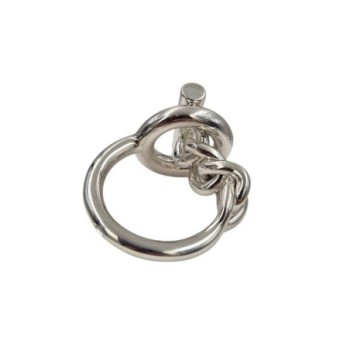 BAGUE HERMES CROISETTE  T59 14.96GR 1,9 X 1,7 CM
