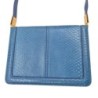 ELIE SAAB  BLEU CUIR DE SERPENT