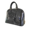 SAC A MAIN LOUIS VUITTON ALMA MM CUIR VERNI NOIR