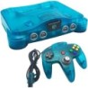 CONSOLE NINTENDO 64 BLEU TURQUOISE + 2 MANETTES