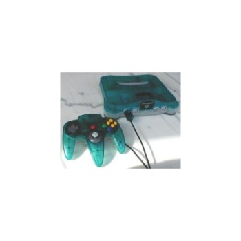 CONSOLE NINTENDO 64 BLEU TURQUOISE + 2 MANETTES