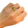 BAGUE OR JAUNE 18CT 3.15GR DIMANTS ET SAPHIR