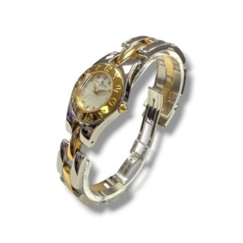 BAUME & MERCIER LINEA 65304 ACIER / PLAQUE 18CT QUARTZ 24MM