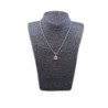COLLIER CHOPARD CARREE HAPPY DIAMONDS OR BLANC 18CT 25.60G L. 42.5CM