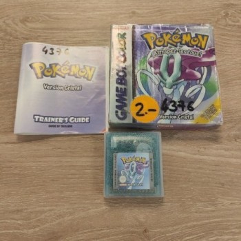 POKEMON CRISTAL GBA + BOITE + NOTICE