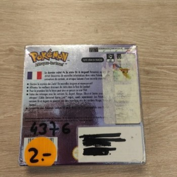 POKEMON CRISTAL GBA + BOITE + NOTICE