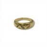 BAGUE OR JAUNE 18CT 2.87GRS PIERRES DE COULEUR T55