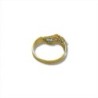 BAGUE OR JAUNE 18CT 2.29GRS PIERRE SYNTHETIQUES T58