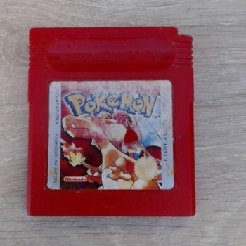 POKEMON VERIOSN ROUGE -GB - ETOQUETTE ABIMEE