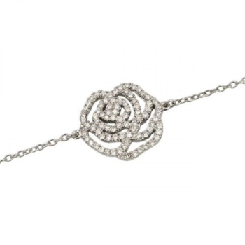 BRACELET VANESSA TUGENDHAFT LA ROSE OR 18K 2.22GR DTS 15/16/17CM 1,1 CM DE DIAMETRE