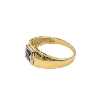 BAGUE OR 18K 4.29GR DTS/SAPHIR T59