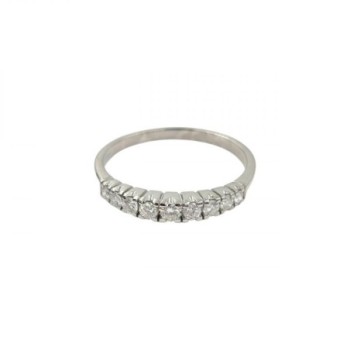 BAGUE OR BLANC 18K 2.29GR DTS T55