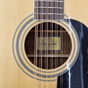GUITARE FARIDA D-16 12 CORDES NATURAL + COFFRE