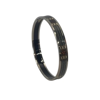 BRACELET HERMES BANGLE ENAMEL VINTAGE TAILLE S