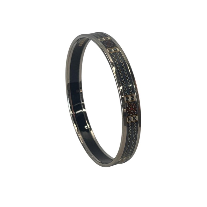 BRACELET HERMES BANGLE ENAMEL VINTAGE TAILLE S