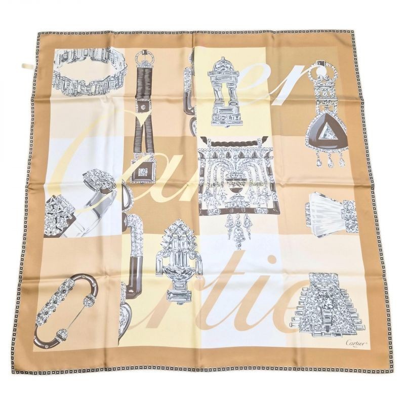 CARRE CARTIER 86 X 86 CM EN SOIE