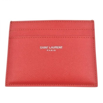 YSL PORTE CARTE CORAIL 10 X 7,5 CM