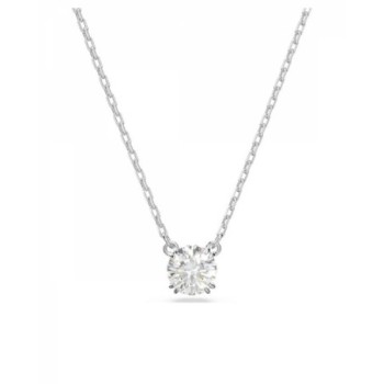 PENDENTIF SWAROVSKI CONSTELLA COUPE RONDE BLANC METAL RHODIE