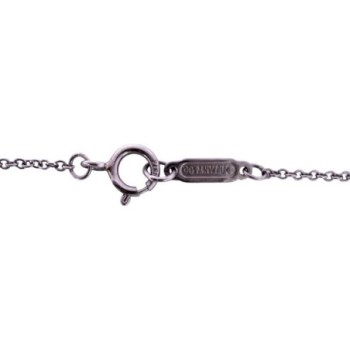 COLLIER TIFFANY & CO PENDENTIF COEUR ET DIAMANTS PLATINE 950 3.46GR / 48CM