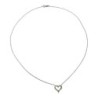 COLLIER TIFFANY & CO PENDENTIF COEUR ET DIAMANTS PLATINE 950 3.46GR / 48CM