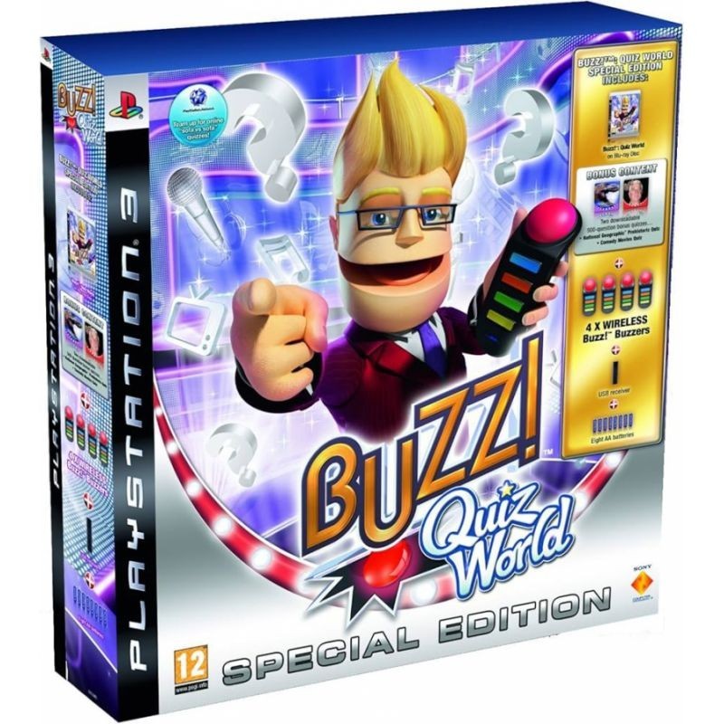 BUZZ QUIZ WORLD SPECIAL EDITION - PS3 (JEU + 4 BUZZERS)