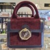 CLAUDIE PIERLOT SAC ANOUK VELOURS BORDEAUX