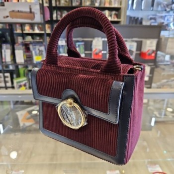 CLAUDIE PIERLOT SAC ANOUK VELOURS BORDEAUX