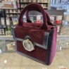CLAUDIE PIERLOT SAC ANOUK VELOURS BORDEAUX