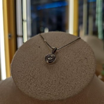 COLLIER OR 18CT + DIAMS 3.29 GRS