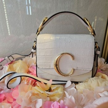 SAC CHLOE C EMBOSED BLANC