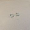 BOUCLES D'OREILLES OR BLANC 18CTS 1.80GR