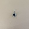 PENDENTIF PLATINE SAPHIR