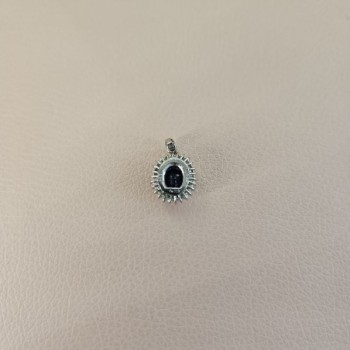 PENDENTIF PLATINE SAPHIR