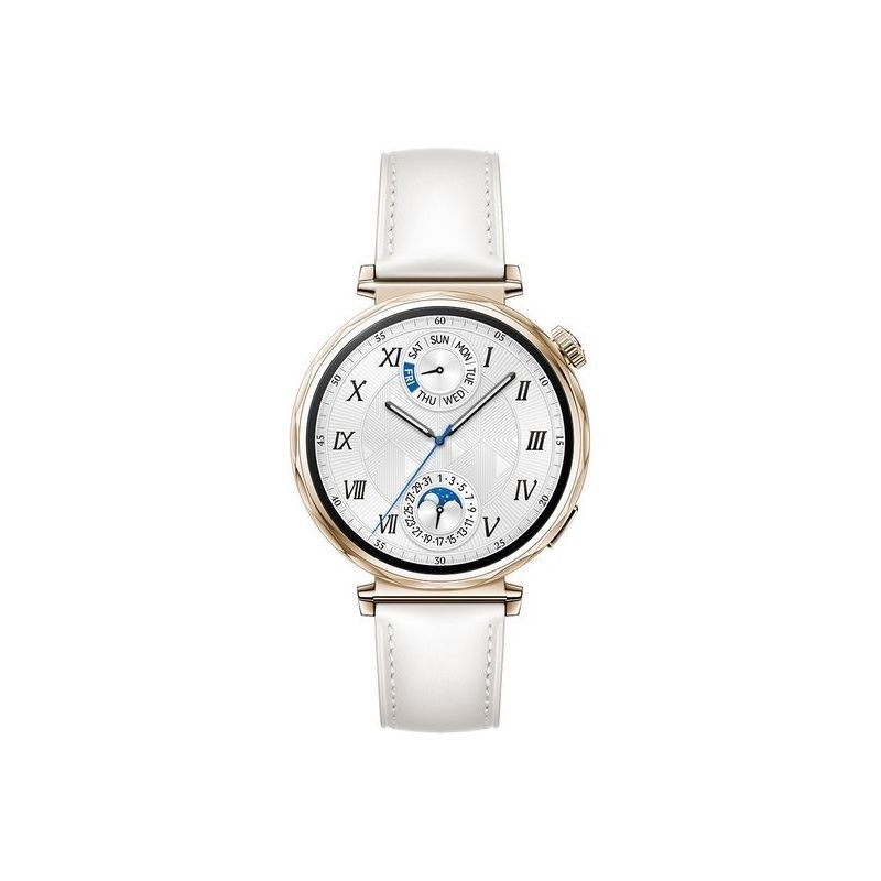 HUAWEI Watch GT 5 - Gold, White Leather Strap, 41 Mm