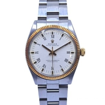 ROLEX OYSTER PERPETUAL 34MM AUTOMATIQUE OR ACIER 1005