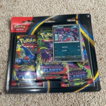 POKEMON TCG: MEGA EVOLUTION - PHANTASMAL FLAMES - 3 PACK BLISTER BOX