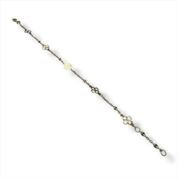 BRACELET OR 9CT 1.33GRS FLEUR 17.5 CM