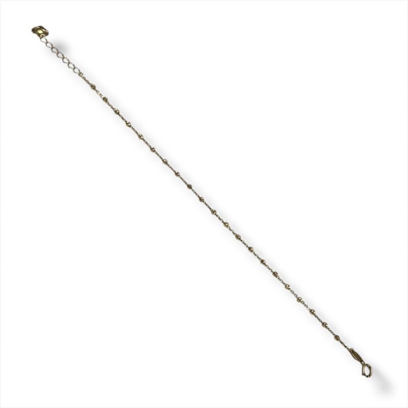 BRACELET OR 9CT 1.07GRS COEUR 16.5 18.5 CM