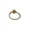 BAGUE OR JAUNE 18CT 1.33GRS PIERRES SYNTHETIQUES T53