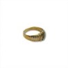 BAGUE OR JAUNE 18CT 2.16GRS BRILLANT EMERAUDE T50