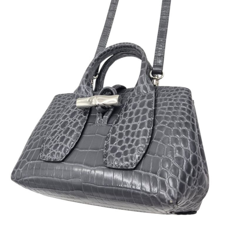 SAC LONGCHAMP ROSEAU XS GRIS 21 X 12,5 X 8 CM