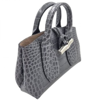 SAC LONGCHAMP ROSEAU XS GRIS 21 X 12,5 X 8 CM